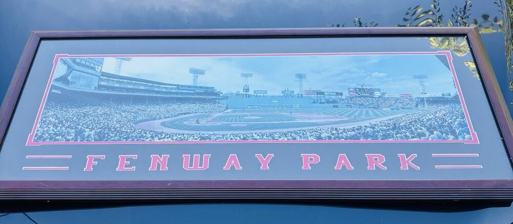 Boston Red Sox Fenway Park Custom Framed Print Matted Scratches Exterior Frame